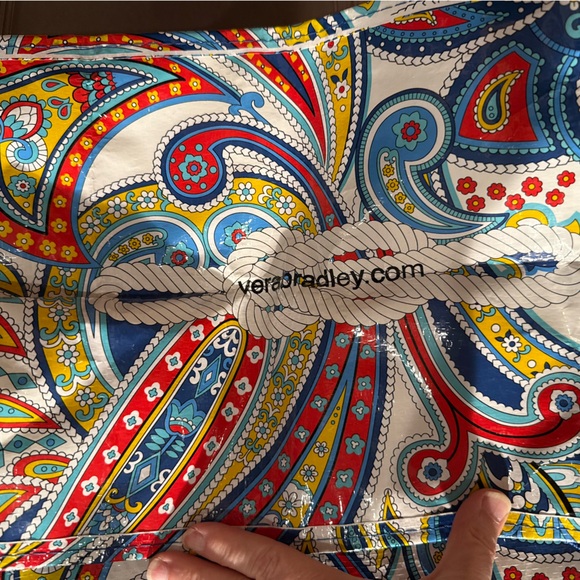 Vera Bradley Colorful Marina Paisley Tote - Picture 4 of 5